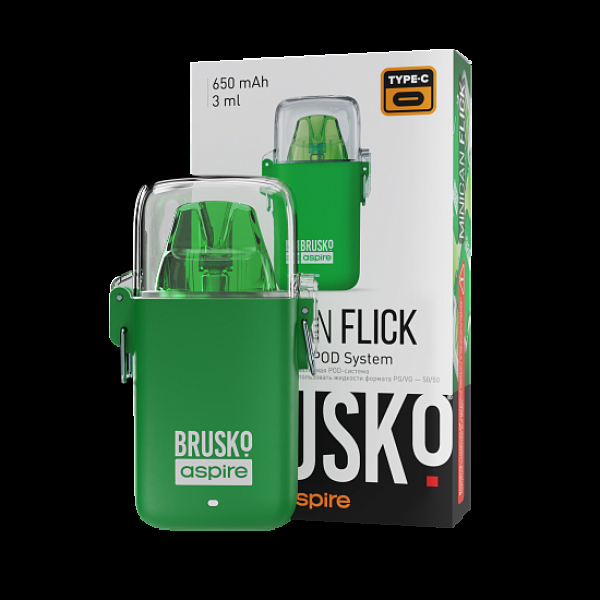 POD-система Brusko Minican Flick Зелёный в Петропавловске-Камчатском