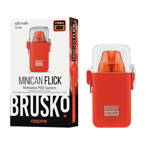 POD-система Brusko Minican Flick Красный в Петропавловске-Камчатском