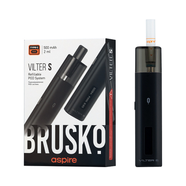 POD-система Brusko Vilter S Черный в Петропавловске-Камчатском