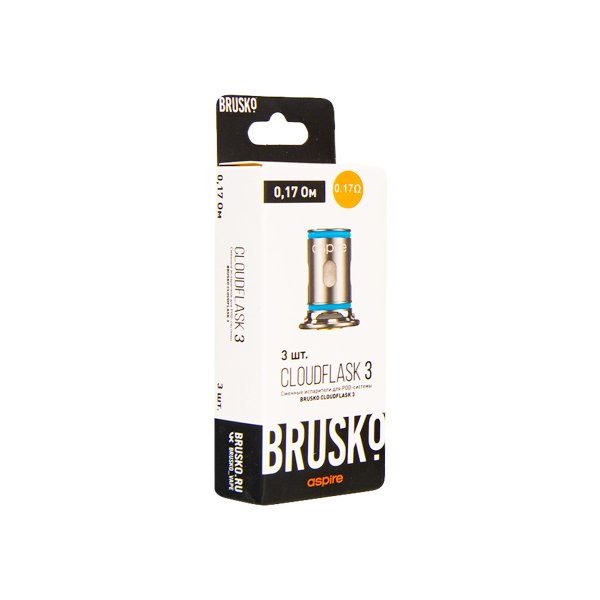 Испаритель Brusko Cloudflask 3 0.17 Ом 3 шт в Петропавловске-Камчатском