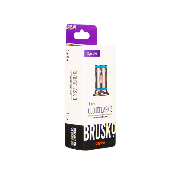 Испаритель Brusko Cloudflask 3 0.6 Ом 3 шт в Петропавловске-Камчатском