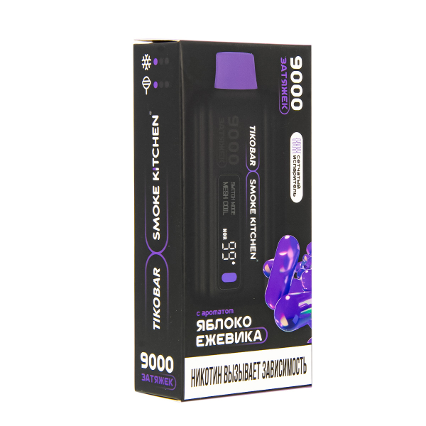 Электронка Tikobar X Smoke Kitchen Solo Яблоко Ежевика 9000 тяг в Петропавловске-Камчатском