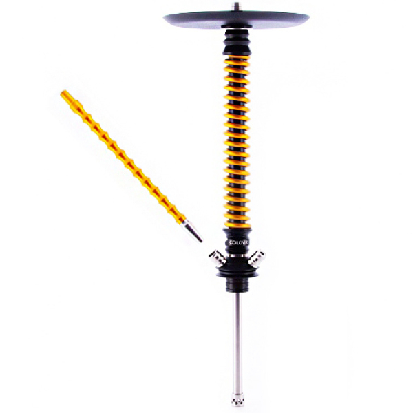Кальян Mamay Customs V3  Coilovers Черный Gold Anod в Петропавловске-Камчатском