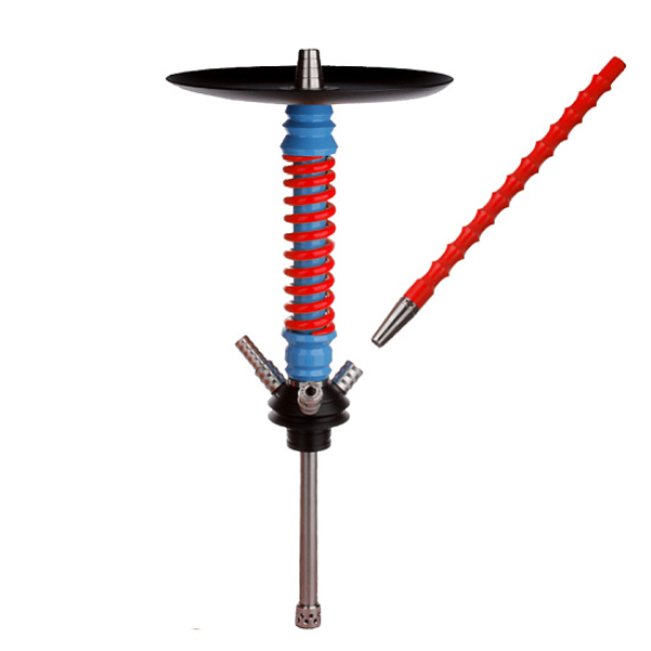 Кальян Mamay Customs V3  Coilovers Mini Голубой Красный в Петропавловске-Камчатском