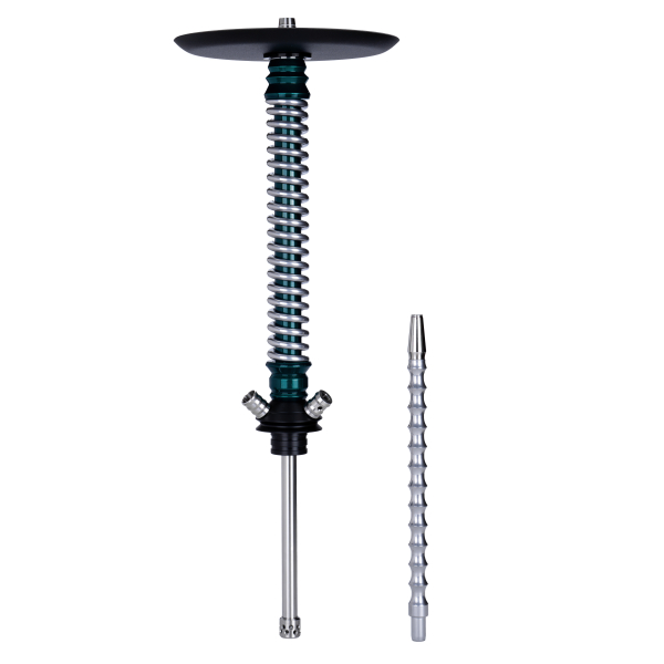Кальян Mamay Customs Coilovers Зелёный Лак Хром в Петропавловске-Камчатском