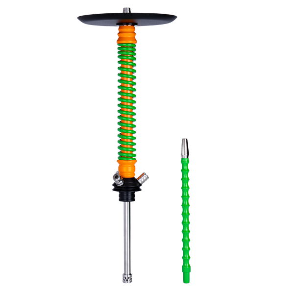 Кальян Mamay Customs Coilovers Оранжево Салатовый в Петропавловске-Камчатском