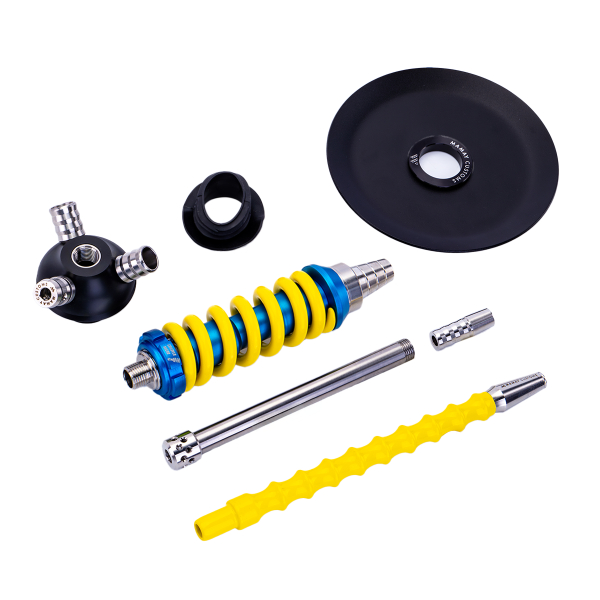 Кальян Mamay Customs Coilover Micro Голубой Жёлтый в Петропавловске-Камчатском