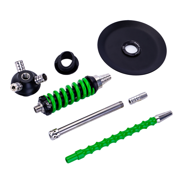 Кальян Mamay Customs Coilover Micro Чёрно Зелёный в Петропавловске-Камчатском