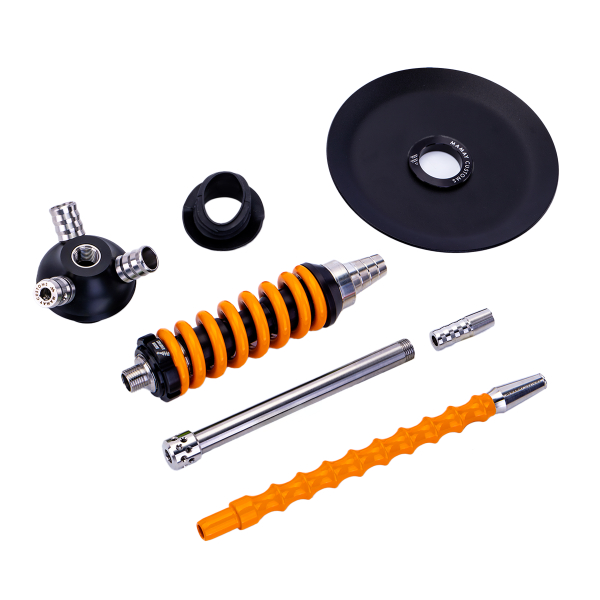 Кальян Mamay Customs Coilover Micro Чёрно Оранжевый в Петропавловске-Камчатском