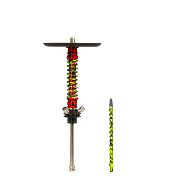Кальян Mamay Customs Coilovers Mini Красный Сплеш Салатовый Сплеш в Петропавловске-Камчатском