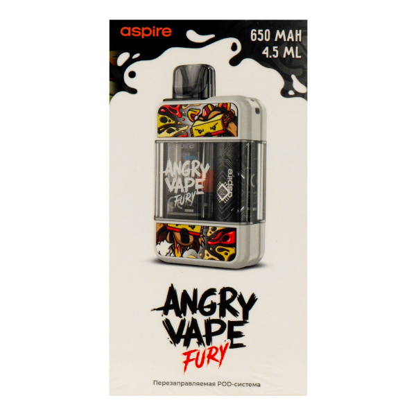 POD-система Brusko Angry Vape Fury 650 Mah Белый в Петропавловске-Камчатском