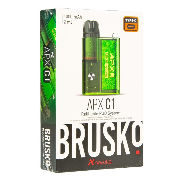 POD-система Brusko Apx C1 Зелёный Папоротник в Петропавловске-Камчатском