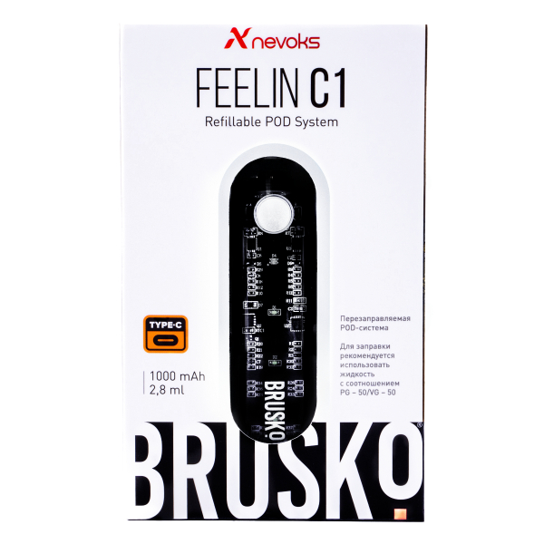POD-система Brusko Feelin C1 Белый в Петропавловске-Камчатском