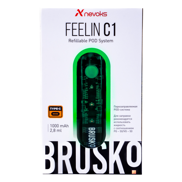POD-система Brusko Feelin C1 Зеленый в Петропавловске-Камчатском