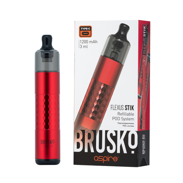 POD-система Brusko Flexus Stik Красный в Петропавловске-Камчатском