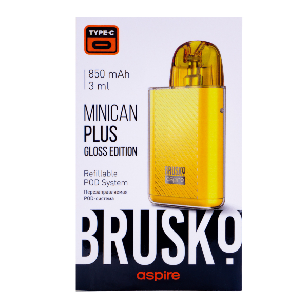 POD-система Brusko Minican Plus Gloss Edition Жёлтый в Петропавловске-Камчатском