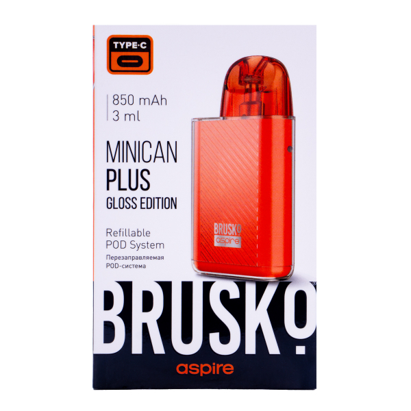 POD-система Brusko Minican Plus Gloss Edition Красный в Петропавловске-Камчатском