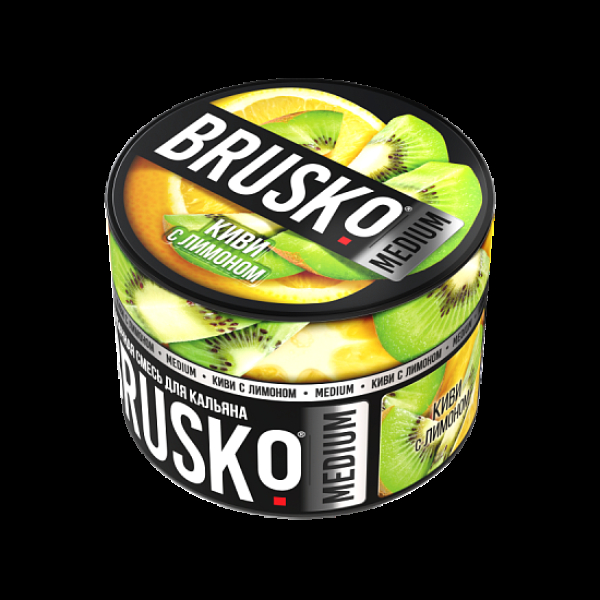 Бестабачная смесь Brusko Киви С Лимоном Medium 50 грамм в Петропавловске-Камчатском