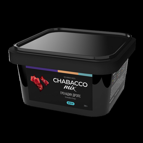 Бестабачная смесь Chabacco Mix Grenadine Drops Гренадин Дропс  Medium 200 грамм в Петропавловске-Камчатском