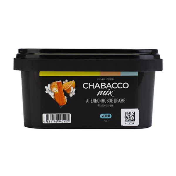Бестабачная смесь Chabacco Mix Orange Dragee Апельсиновое Драже  Medium 200 грамм в Петропавловске-Камчатском