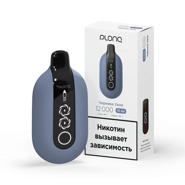 Электронка Plonq Ultra Черника Хвоя 12000 затяжек в Петропавловске-Камчатском
