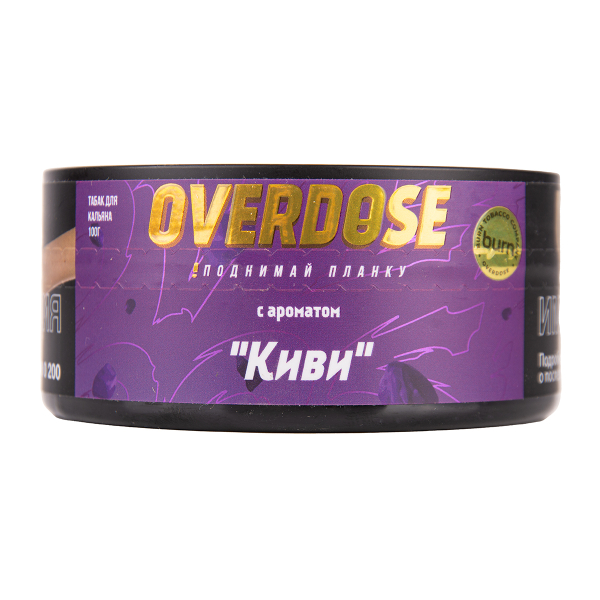 Табак Overdose Kiwi 100 грамм в Петропавловске-Камчатском