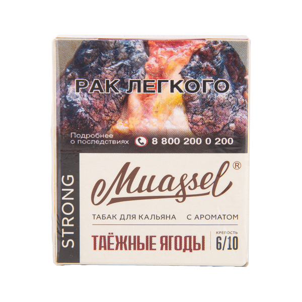 Табак Muassel Strong Таёжные Ягоды 40 грамм в Петропавловске-Камчатском