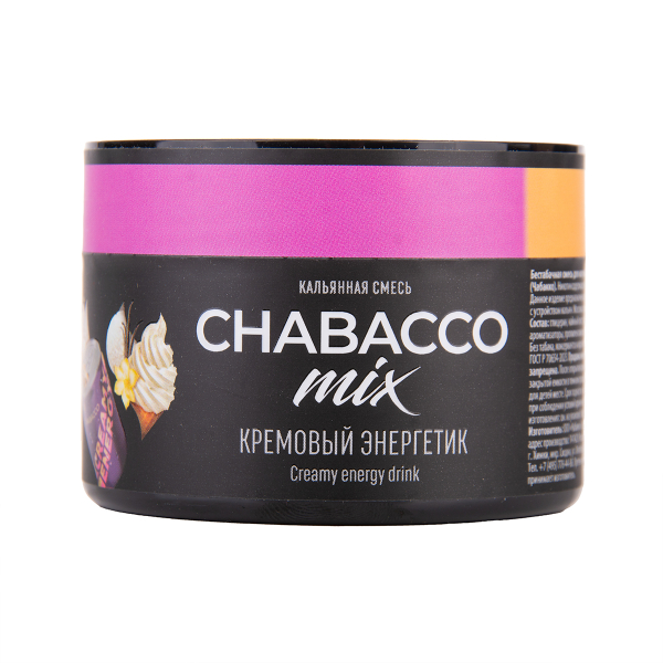 Бестабачная смесь Chabacco Mix Medium Creamy Energy Drink 40 грамм в Петропавловске-Камчатском