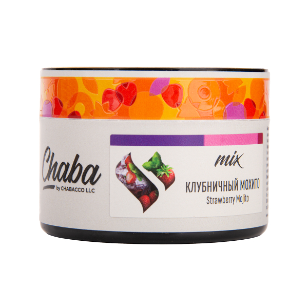 Бестабачная смесь Chaba Mix Strawberry Mojito Nicotine Free 50 грамм в Петропавловске-Камчатском