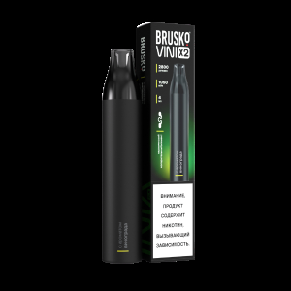 Электронка Brusko Vini X2 Грейпфрут 2800 затяжек в Петропавловске-Камчатском