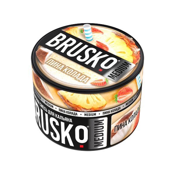 Бестабачная смесь Brusko Zero Пина Колада 50 грамм в Петропавловске-Камчатском
