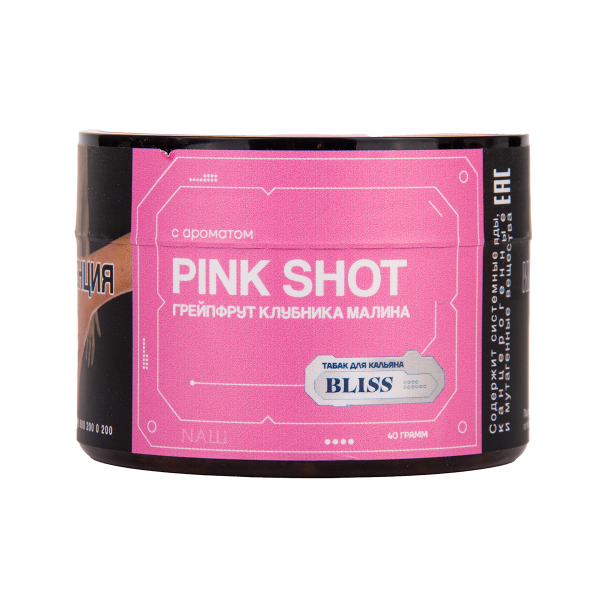Табак BLISS Pink Shot 40 грамм в Петропавловске-Камчатском