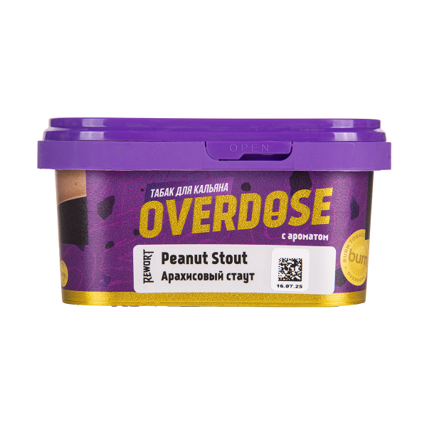 Табак Overdose Peanut Stout 200 грамм в Петропавловске-Камчатском