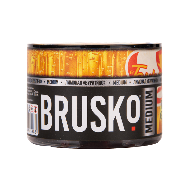 Бестабачная смесь Brusko Лимонад «   Буратино» 50 грамм в Петропавловске-Камчатском