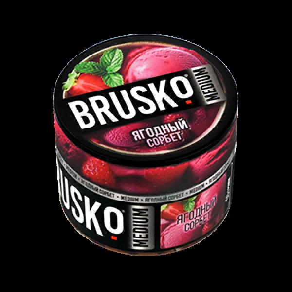 Бестабачная смесь Brusko Ягодный Сорбет 50 грамм в Петропавловске-Камчатском