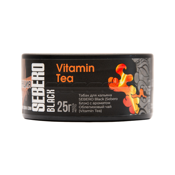 Табак Sebero Black Black Vitamin Tea 25 грамм в Петропавловске-Камчатском