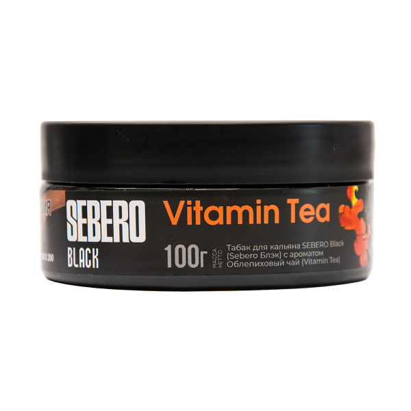 Табак Sebero Black Vitamin Tea Облепиховый Чай 100 грамм в Петропавловске-Камчатском