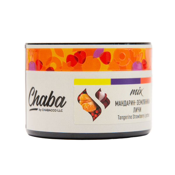 Безникотиновая смесь Chaba Mix Tangerine Strawberry Lychee Nicotine Free 40 грамм в Петропавловске-Камчатском