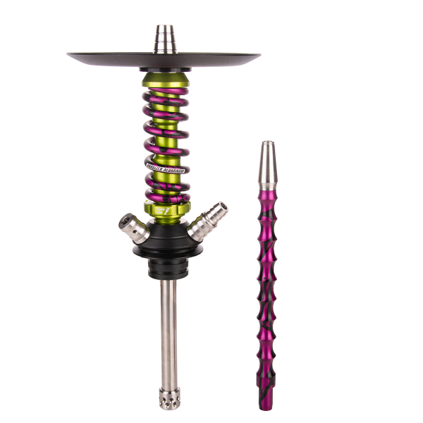 Кальян Mamay Customs Coilover Micro   Салатовый Сплеш Пурпурный в Петропавловске-Камчатском