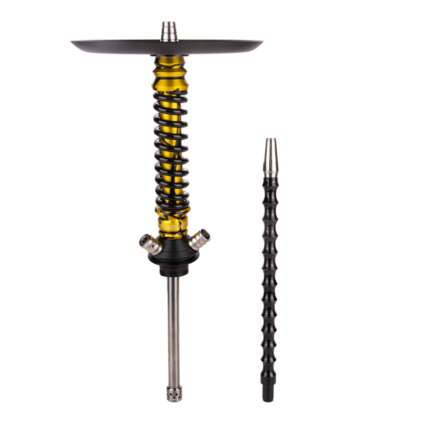 Кальян Mamay Customs Coilover Mini  Золотой Сплеш Чёрный в Петропавловске-Камчатском