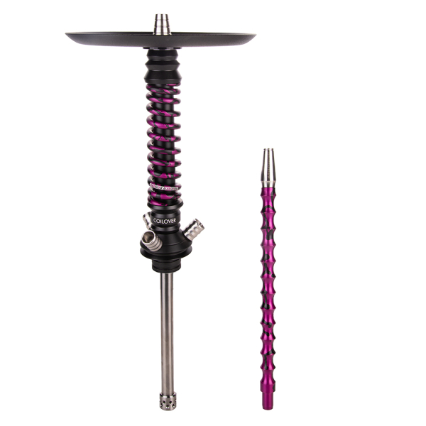 Кальян Mamay Customs Coilover Mini  Чёрный Пурпурный Сплеш в Петропавловске-Камчатском