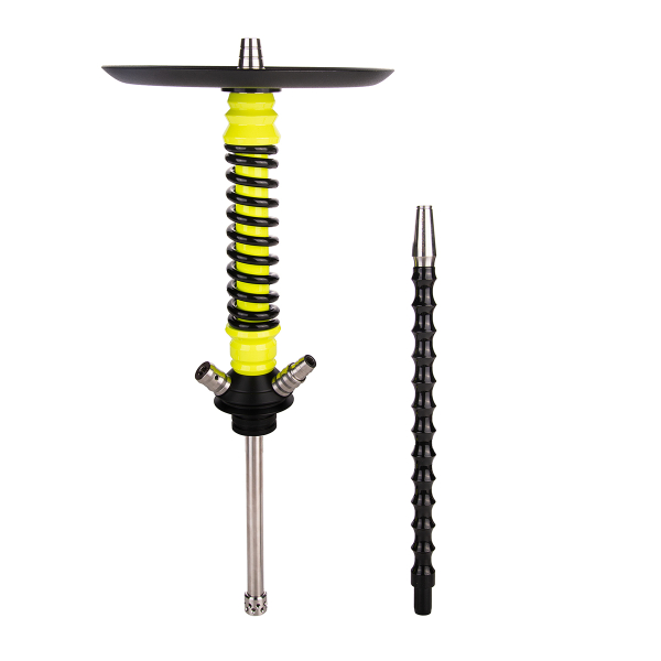 Кальян Mamay Customs Coilover Mini  Жёлтый Флюр Чёрный в Петропавловске-Камчатском