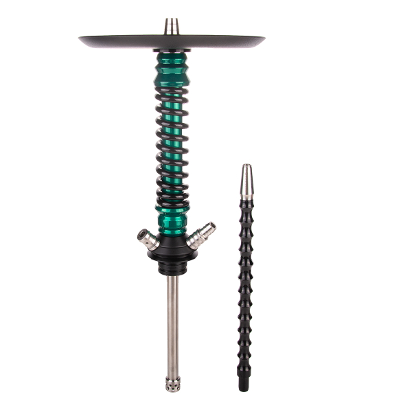 Кальян Mamay Customs Coilover Mini  Зелёный Лак Чёрный в Петропавловске-Камчатском