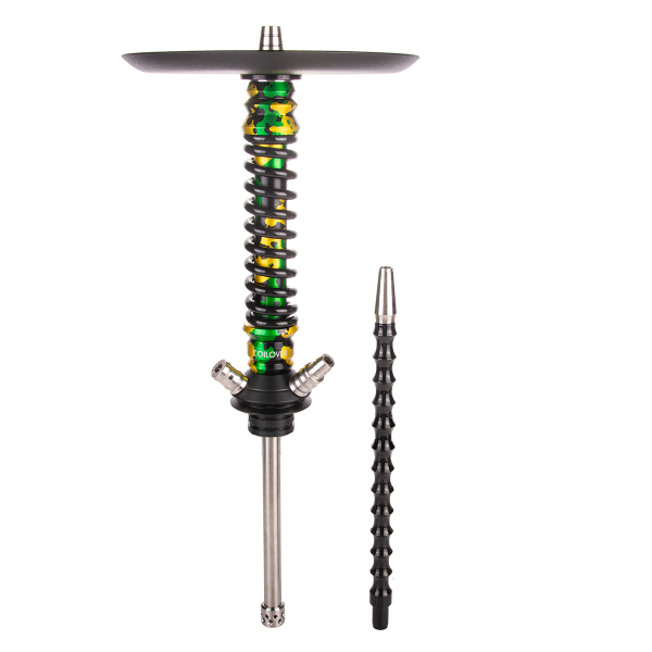 Кальян Mamay Customs Coilover Mini   Зелёный/золотой Камуфляж Черный в Петропавловске-Камчатском