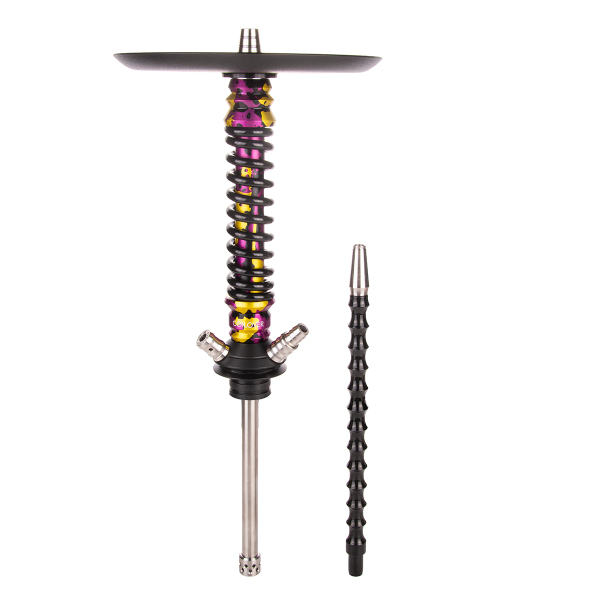 Кальян Mamay Customs Coilover Mini   Пурпурный/золотой Камуфляж Чёрный в Петропавловске-Камчатском