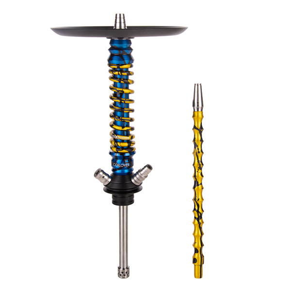 Кальян Mamay Customs Coilover Mini   Синий Сплеш Золотой Сплеш в Петропавловске-Камчатском