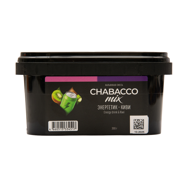 Бестабачная смесь Chabacco Mix Medium Energy Drink & Kiwi 200 грамм в Петропавловске-Камчатском