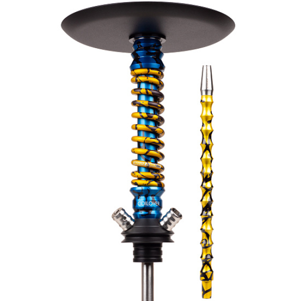 Кальян Mamay Customs Coilovers Mini Special Anod Blue Splash Gold в Петропавловске-Камчатском