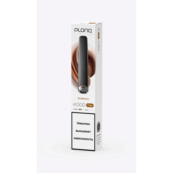 Электронка Plonq Plus Pro Black Эспрессо 4000 затяжек в Петропавловске-Камчатском