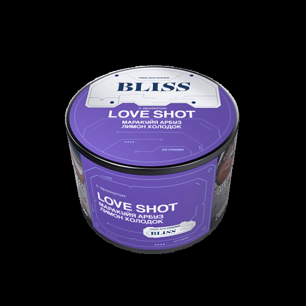 Табак Bliss Love Shot Маракуйя Арбуз Лимон Холодок 40 грамм в Петропавловске-Камчатском